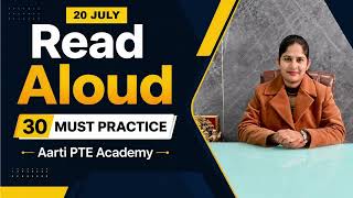20 July Read Aloud | PTE Read Aloud |Real Exam Practice | Most Repeated Read Aloud |