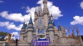 Magic Kingdom 2015 Tour and Overview | Walt Disney World(Take a tour around the seven themed lands of the Magic Kingdom. The construction going on in front of Cinderella Castle is the hub area being expanded., 2015-03-13T00:42:09.000Z)