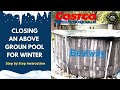 How to Close Up An Above Ground Pool for Winter