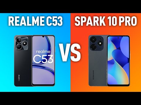 Видео: Realme C53 vs Tecno Spark 10 Pro