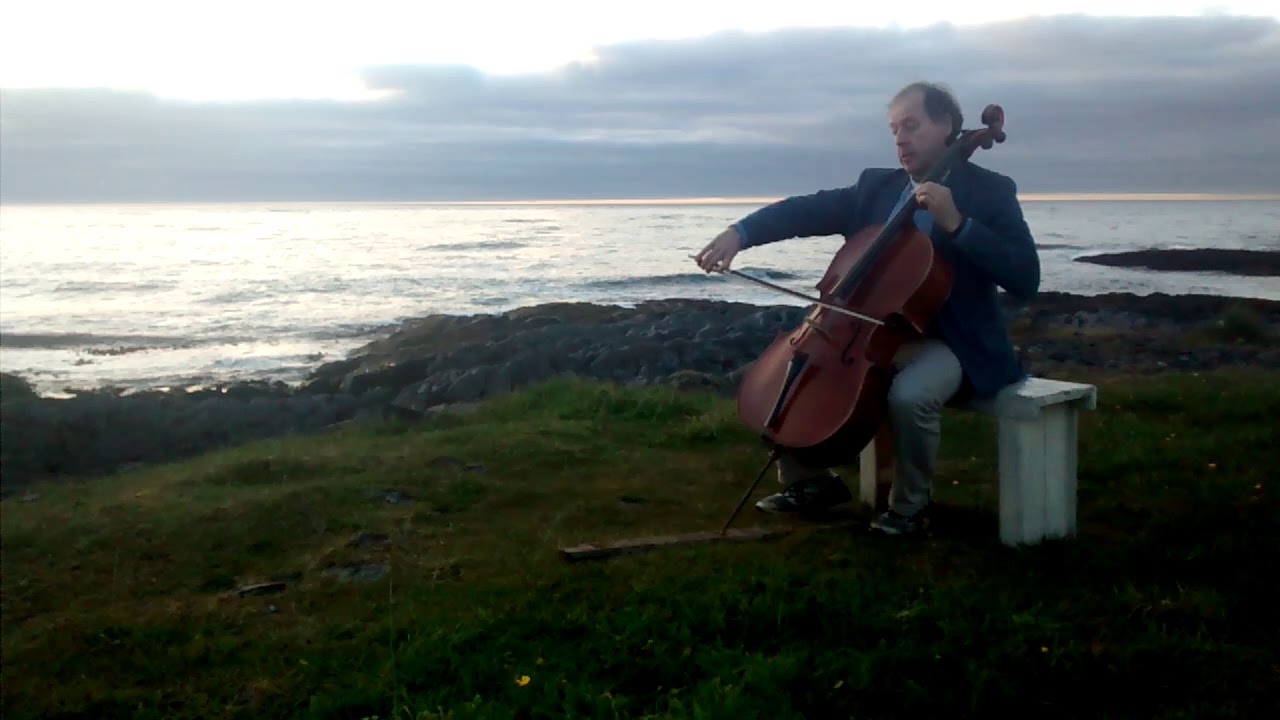 Cello player + Slettnes lighthouse + amazing views