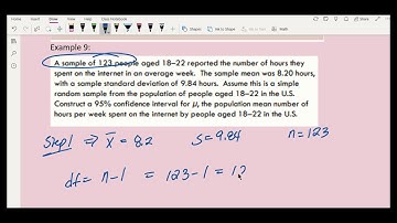 Confidence intervals (Student t-distribution)