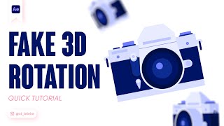 HOW TO CREATE A FAKE 3D ROTATION IN AFTER EFFECTS. TUTORIAL