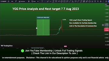 Yield Guild Games price prediction and 600% hike | YGG price prediction   Live day trader 5 Aug 2023