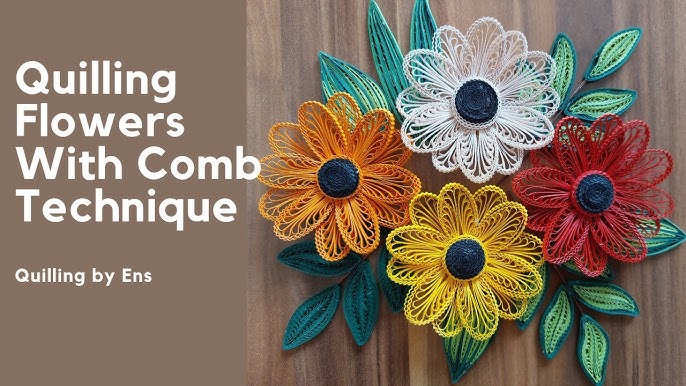 QUILLING: How to Make 10 Flowers Using a Teardrop Shape 