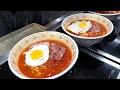 소스까지 직접 만드는 토마토 라면 / fried egg bacon tomato noodle - ramyon / korean street food