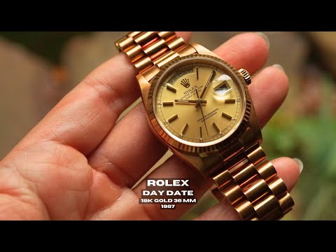 Rolex Day Date Ref. 18038 18k Gold 36mm 1987