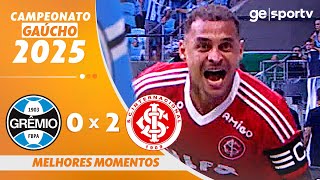 Thumbnail for GRÊMIO 0 X 2 INTERNACIONAL | MELHORES MOMENTOS | CAMPEONATO GAÚCHO 2025 | sportv