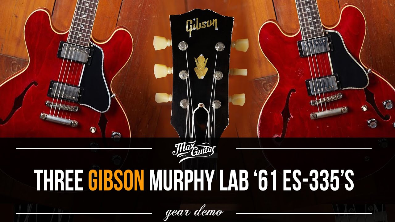 THREE Gibson CS 1961 Murphy Lab ES-335's with a WET/DRY SETUP!