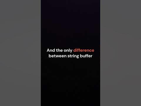 Difference between String Buffer and String Builder classes in Java ...