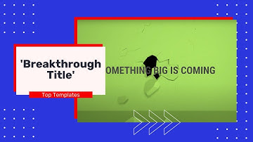 Breakthrough Title Logo Animation Template Created On Viddyoze | Create Marketing Videos