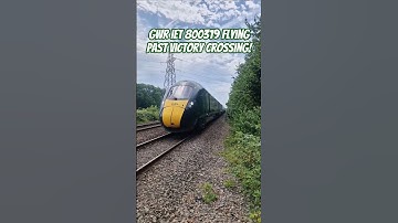 GWR IET 800319 flying past Victory Crossing! #gwr #hitachi #iet #railway #train