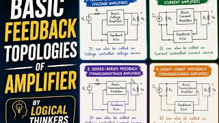 Basic Feedback Topologies Of Amplifier || Easy trick for the types of Feedback Topologies