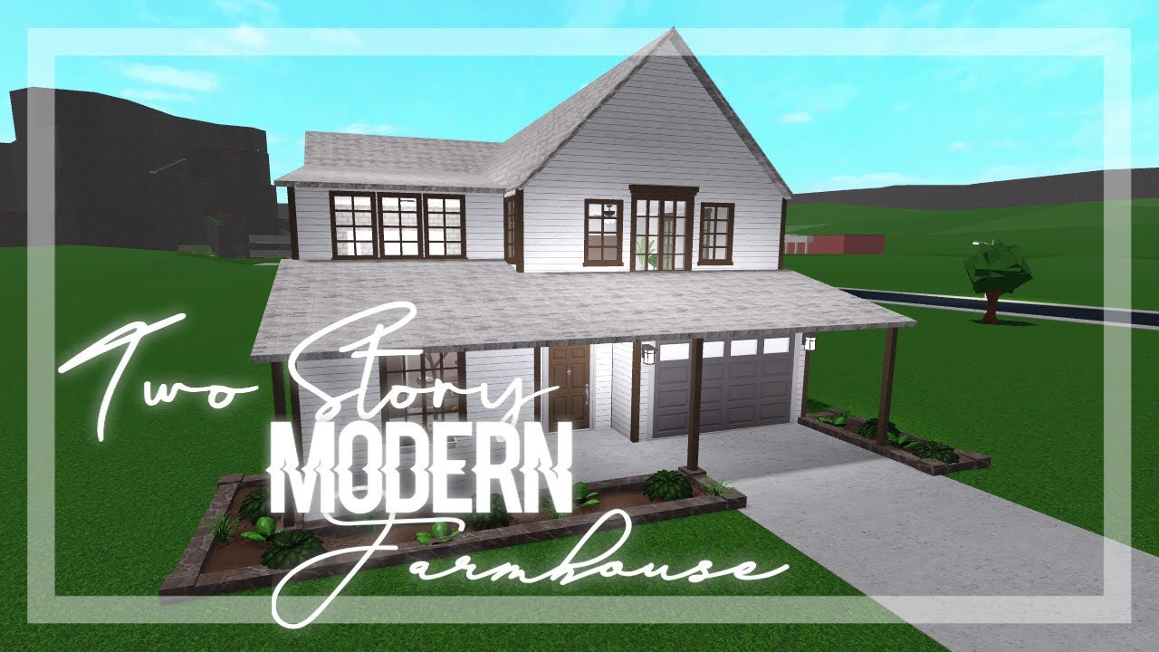 || Two Story Modern Farmhouse || *Read Pinned Comment* || Bloxburg