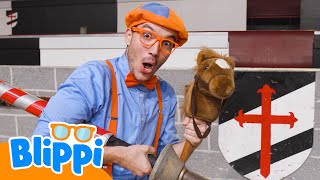 La aventura de Caballeros y Dragones con Blippi ⚔️ ♞ Blippi Español