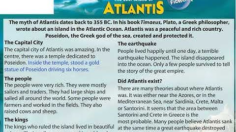 The Lost Island of Atlantis (Text) Excel 5 Module 5