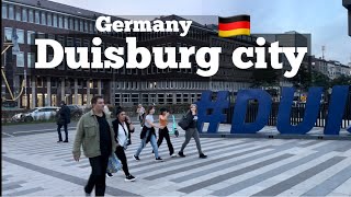 Duisburg Germany Walking Tour-City Tour Western Germany Duisburg-4K