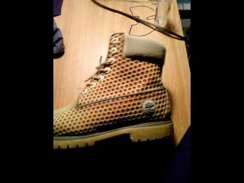 Review on orange honeycomb timbs - YouTube