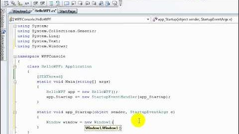 Lesson01: Introduction to WPF and XAML