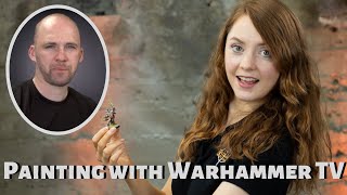 My girlfriend paints miniatures with Warhammer TV