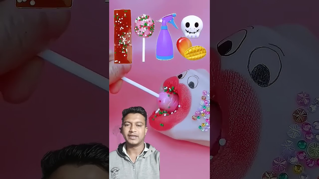 handy eating snacks candy 🏓 asmr eating show👄 