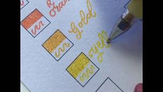 KINGART™ Soft Grip Glitter Gel Pens, Set of 50 Colors screenshot 3