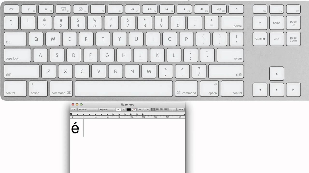 eten twijfel Gewoon Mac leestekens en functietoetsen toetsenbord - YouTube