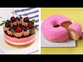 How to make a Giant Donut (Doughnut) Cake Decorating - Easy and Quick Fruit Cheesecake Recipes