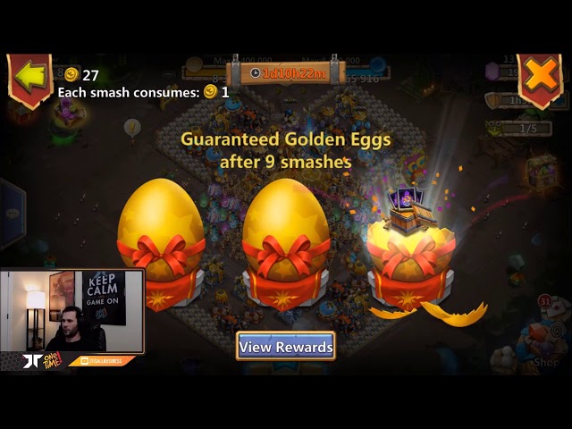 Smashing 3 Golden Eggs For The Big Boy Rewards ONETIME Castle