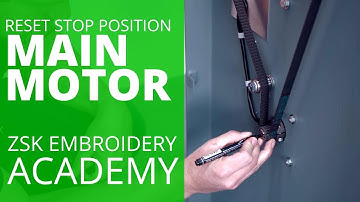 Reset main motor stop position