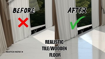 Vray Realistic Floor Render |Sketchup Vray Realistic Tile & wooden Floor Render|