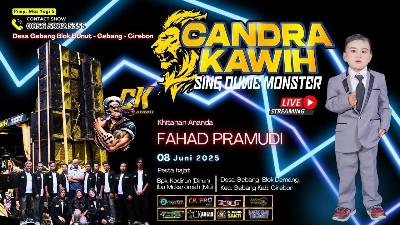 Live Candra Kawih Khitanan Ananda FAHAD PRAMUDI  08 Juni 2025 || Demang - Babakan