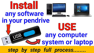 How To Install Pc Software in Pendrive | Portable app kaise use kare | now every computer user |🔥🔥