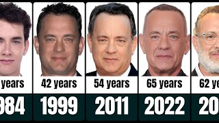 Tom Hanks from 1980 to 2023