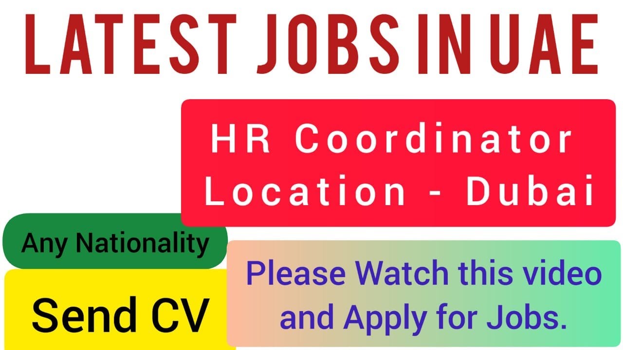 Dubai Job Vacancy/HR/Dubai dubai dubaijobs jobs dubaiopportunities