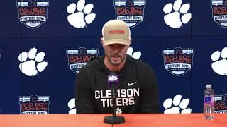 Garrett Riley's focus is all on Clemson going into Pinstripe Bowl