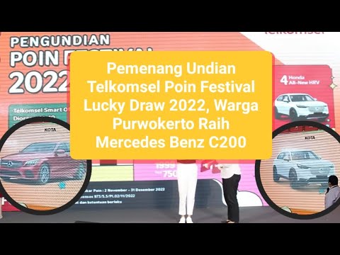 Pemenang Undian Telkomsel Poin Festival Lucky Draw 2022, Warga Purwokerto Raih Mercedes Benz C200