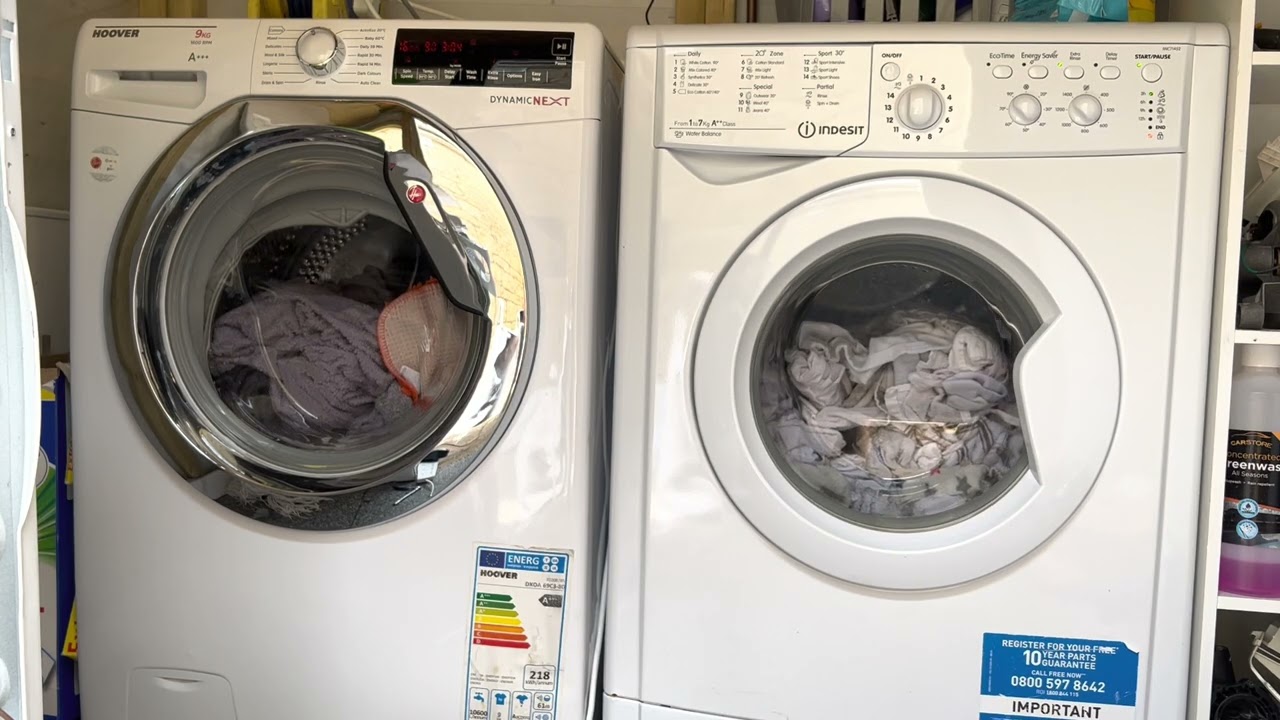 Wash race Hoover V indesit - cotton 90 full cycle