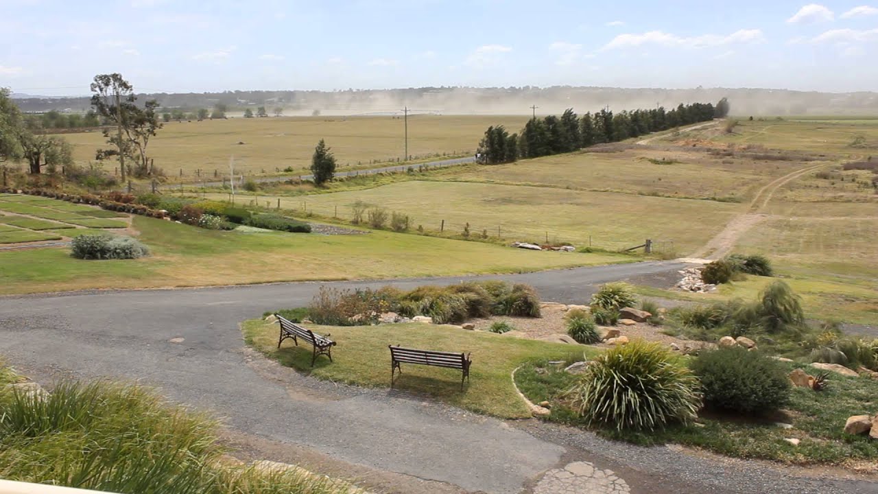 Horrible weather in sydney Oct 17 2013 - The paddocks at Ozbreed as