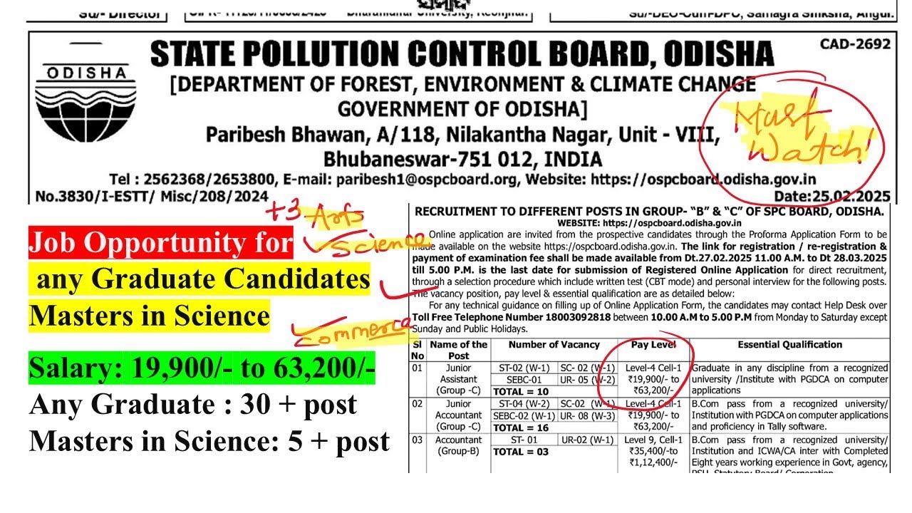 Job opportunity for Graduate and Masters students at 