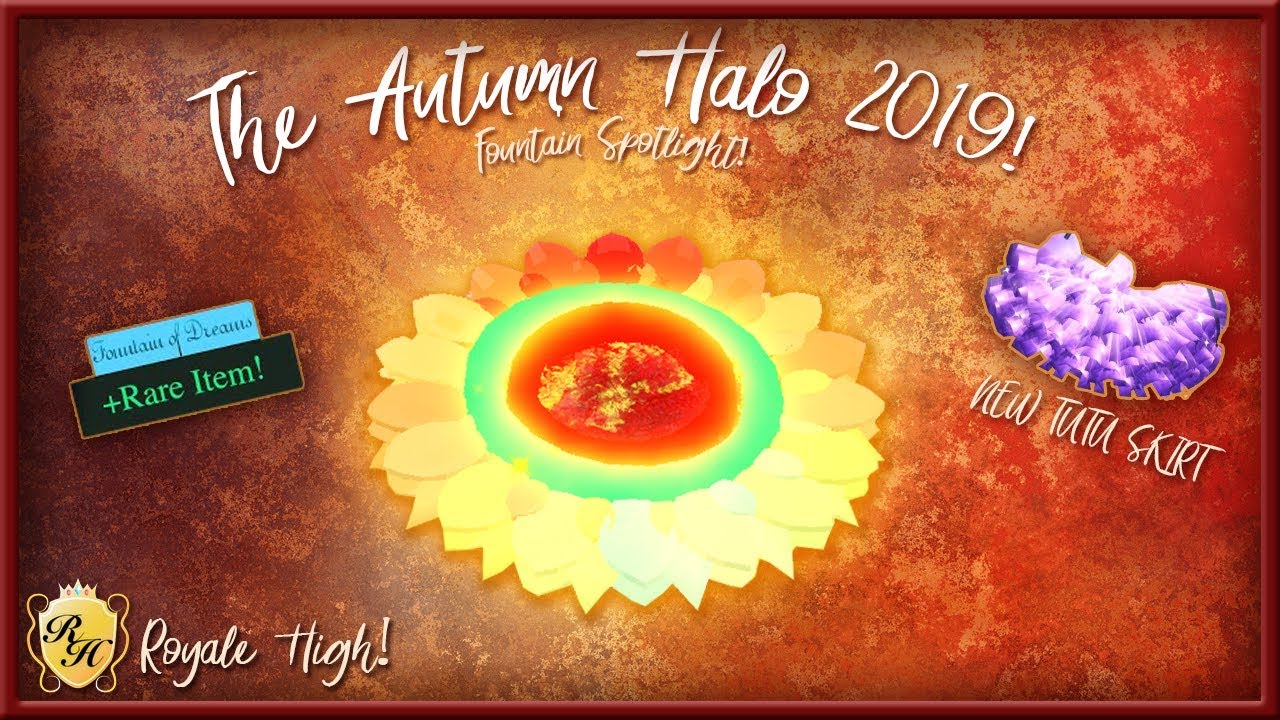 Autumn Halo 2019 Showcase Interview New Tutu Skirt Fall Fountain Spotlight In Royale High - tutu skirt roblox