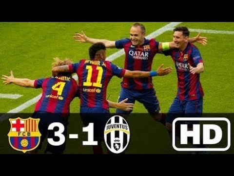 Barca Vs Juventus 3 1 Ucl Final 2015 Only Goals Highlights Youtube