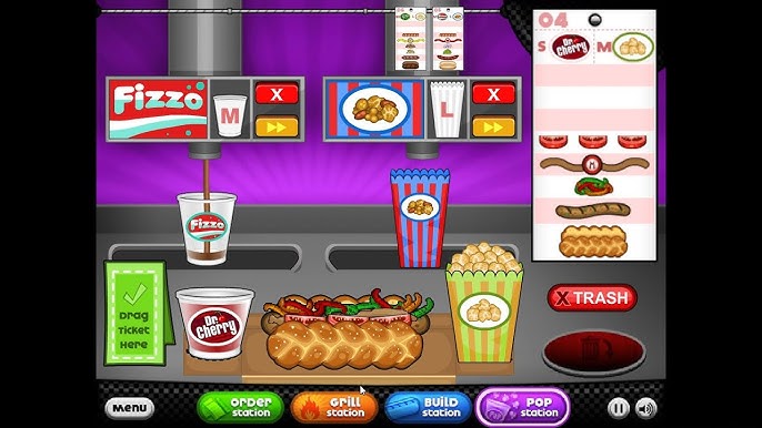 Papa's Hot Doggeria HD - All Standard Drinks Unlocked(Perfect Day) 