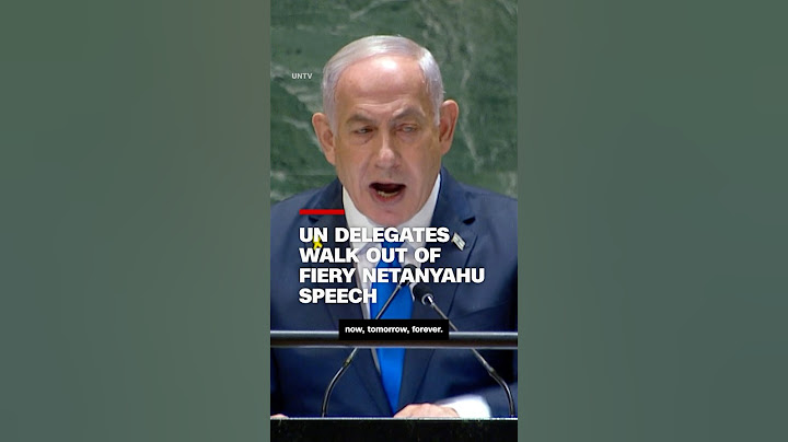 UN delegates walk out of fiery Netanyahu speech