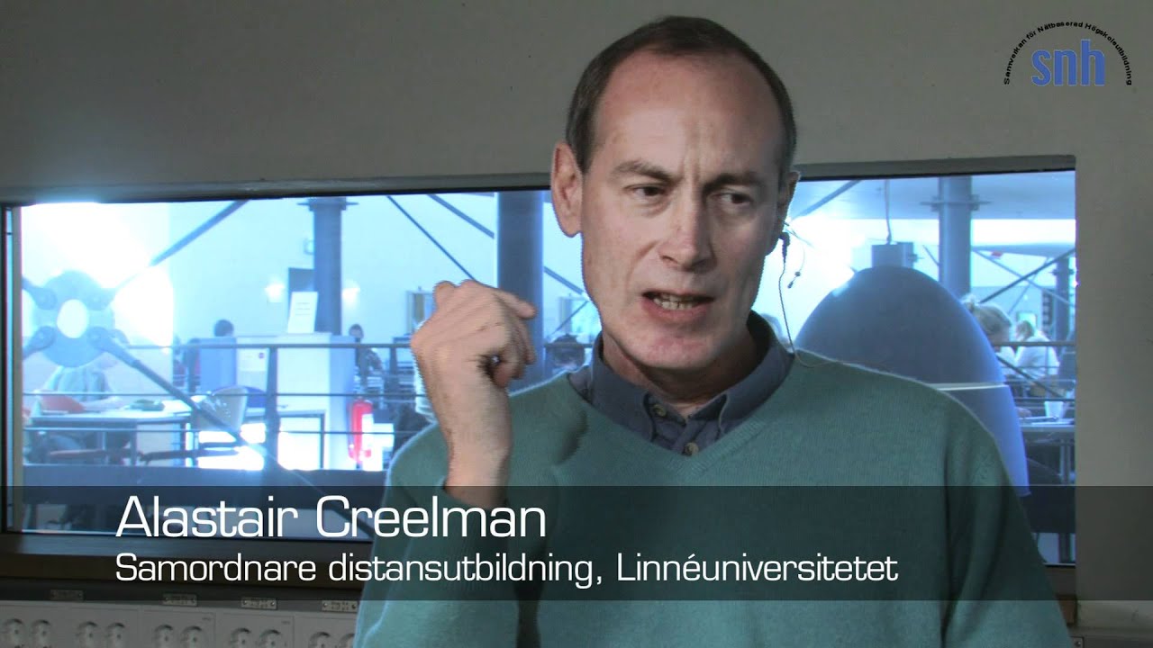 Sociala media - Intervju med Alastair Creelman om sociala media och högre utbildning. Del 1