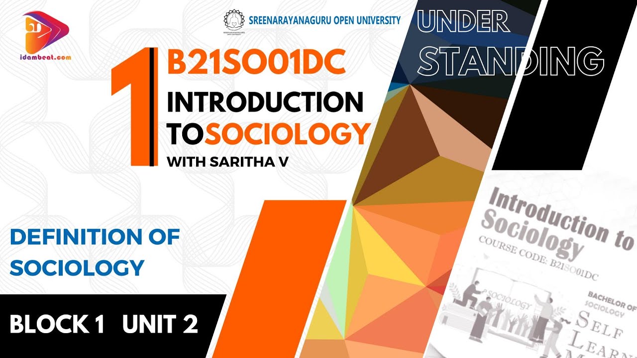 Definition of Sociology | Introduction to Sociology | Sreenarayanaguru ...