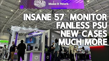 Cooler Master #computex2024 - 57" Monitor, PRESTIGE case, Fanless PSU...