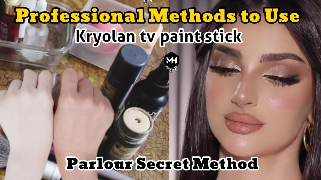 How to Apply Kryolan Tv Paint Stick Like a Pro Bridal & party makeup With kryolan tv Stick