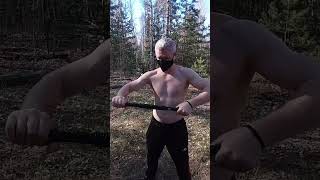 Эспандер-самурай силовой тренажер для тренировок дома и на улице. #спорт #накачаться #эспандер
