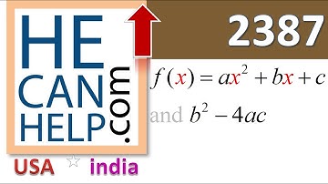 2387 {HECANHELP.COM USA} QAUDRATIC FUNCTIONS NUMBER OF X- INTRERCEPTS GEORGE MATHEW